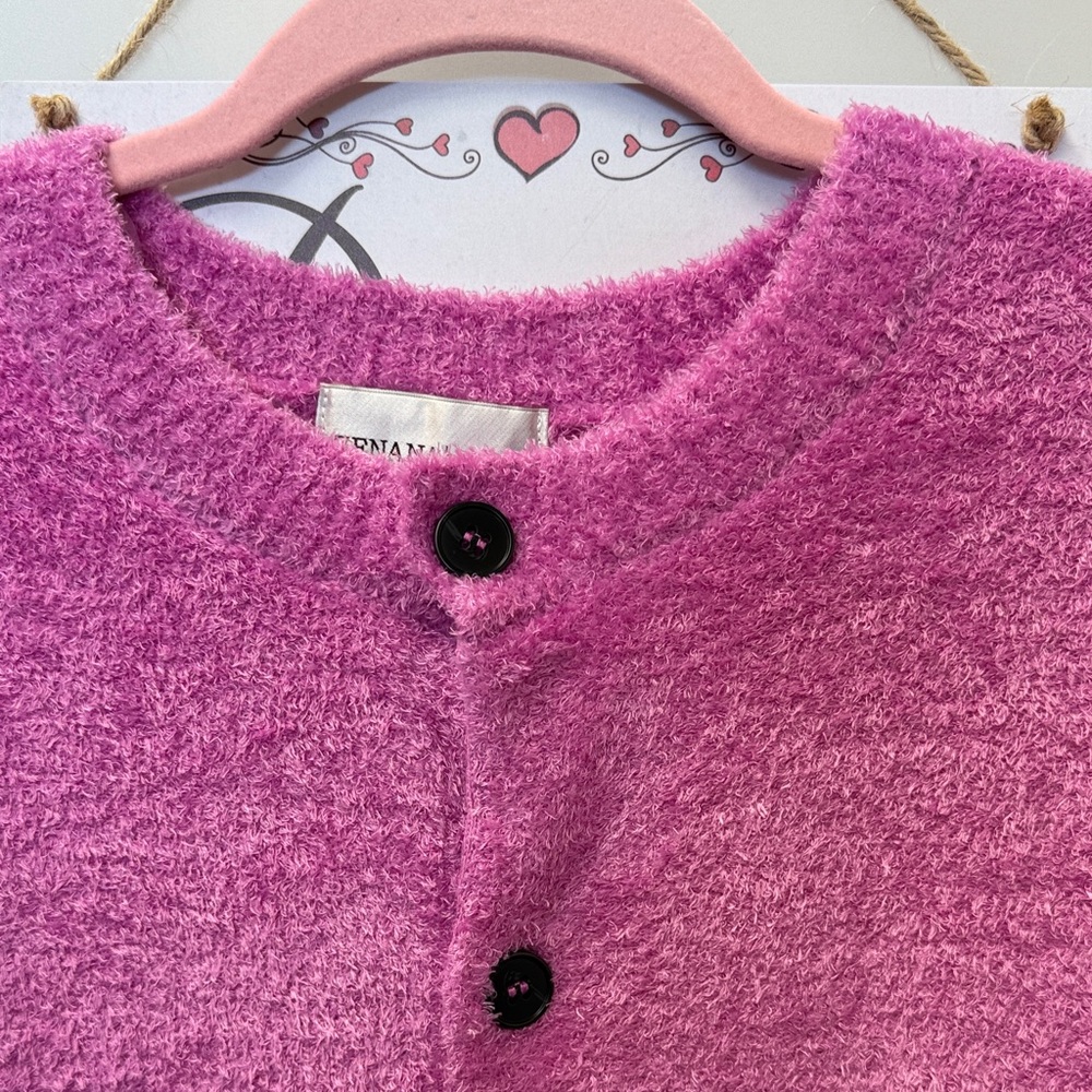 Zenana Vibrant Pink Brushed Soft Sweater – Cozy Blanket-Soft Knit, Chic - Picture 3 of 7